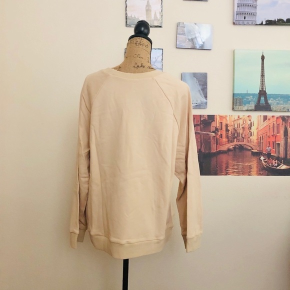 Stellah beige crystal embellished sweatshirt, Sz. 1X - Picture 4 of 7